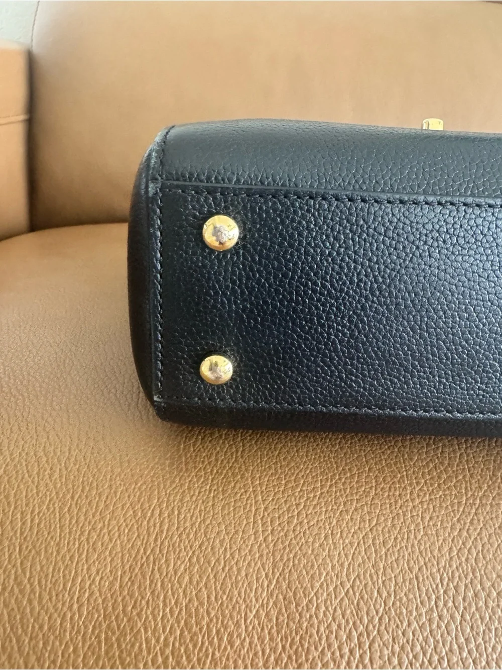 Chanel mini Neo Black Leather Top-Handle hand bag